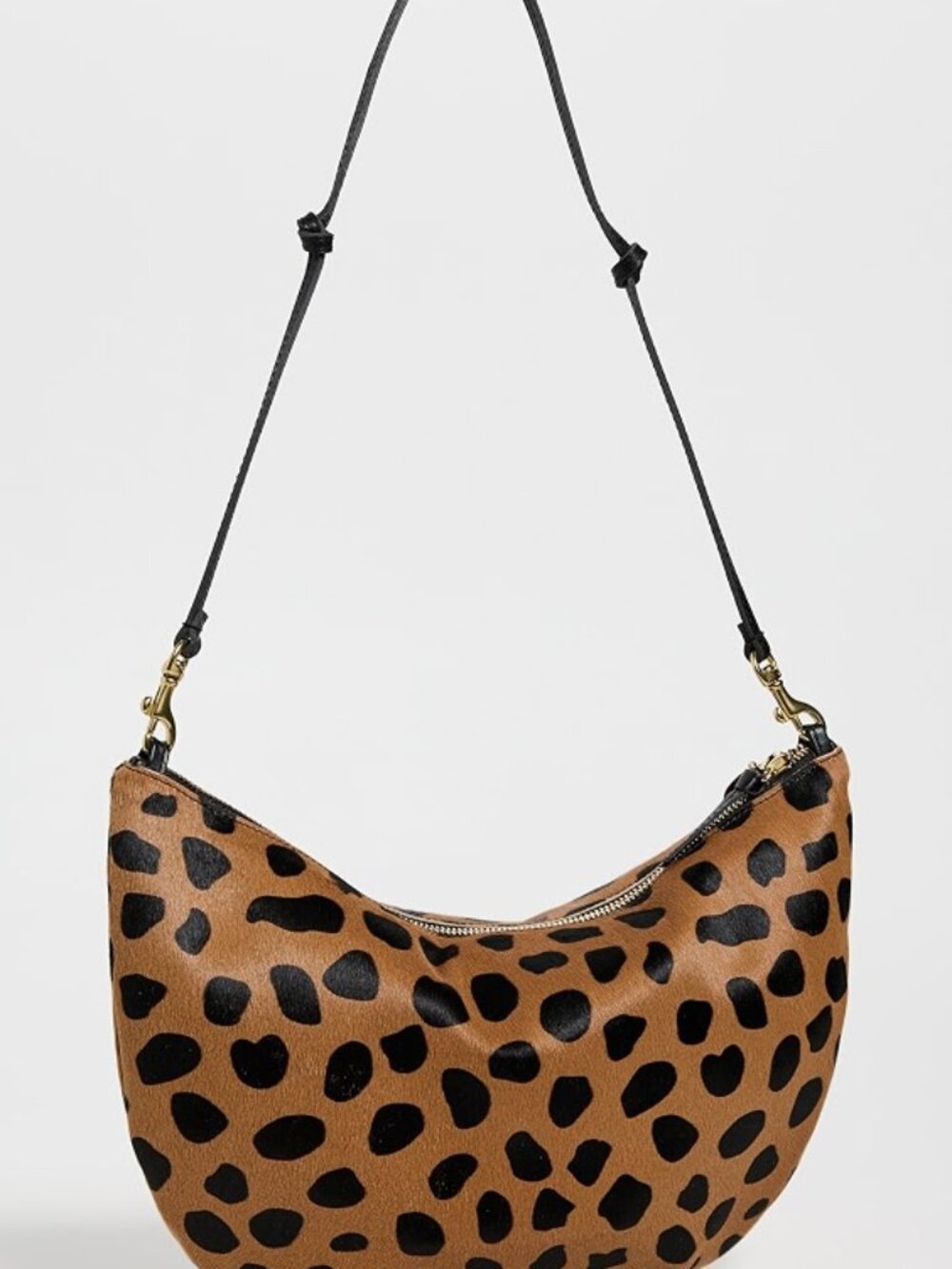 Clare V Lune Shoulder Bag Leopard Calf Hair *Brand New*